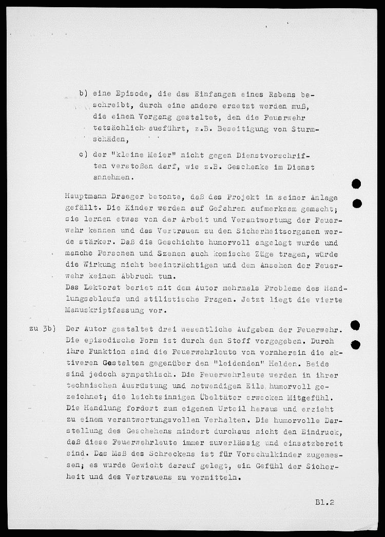Verlagsgutachten - Bei der Feuerwehr wird ...